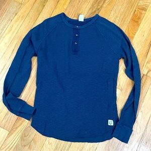 NEW Mens Lucky Brand Navy Henley shirt size M